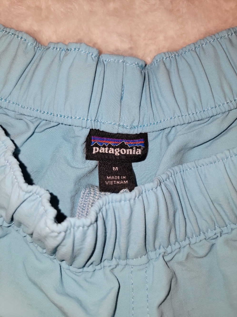 Patagonia Light Blue Women's Athletic Elastic-Waist Shorts - Picture 5 of 9